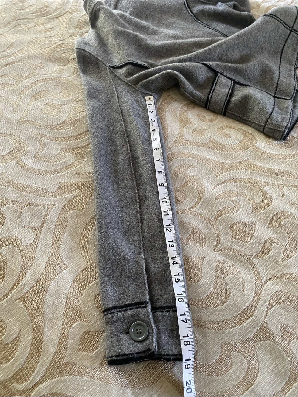 Talbots 100% Merino Wool Gray Button Jacket Size S - Picture 6 of 10